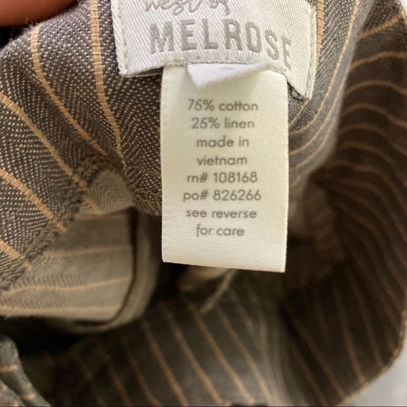 West of Melrose Tillys Pinstriped Buckle Trousers - Picture 2 of 8